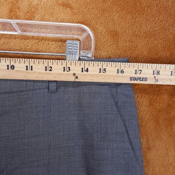 CLUB MONACO Pants Womens Size 8 Gray Cuffed Ankle Trouser Lightweight Wool Blend - Picture 7 of 10